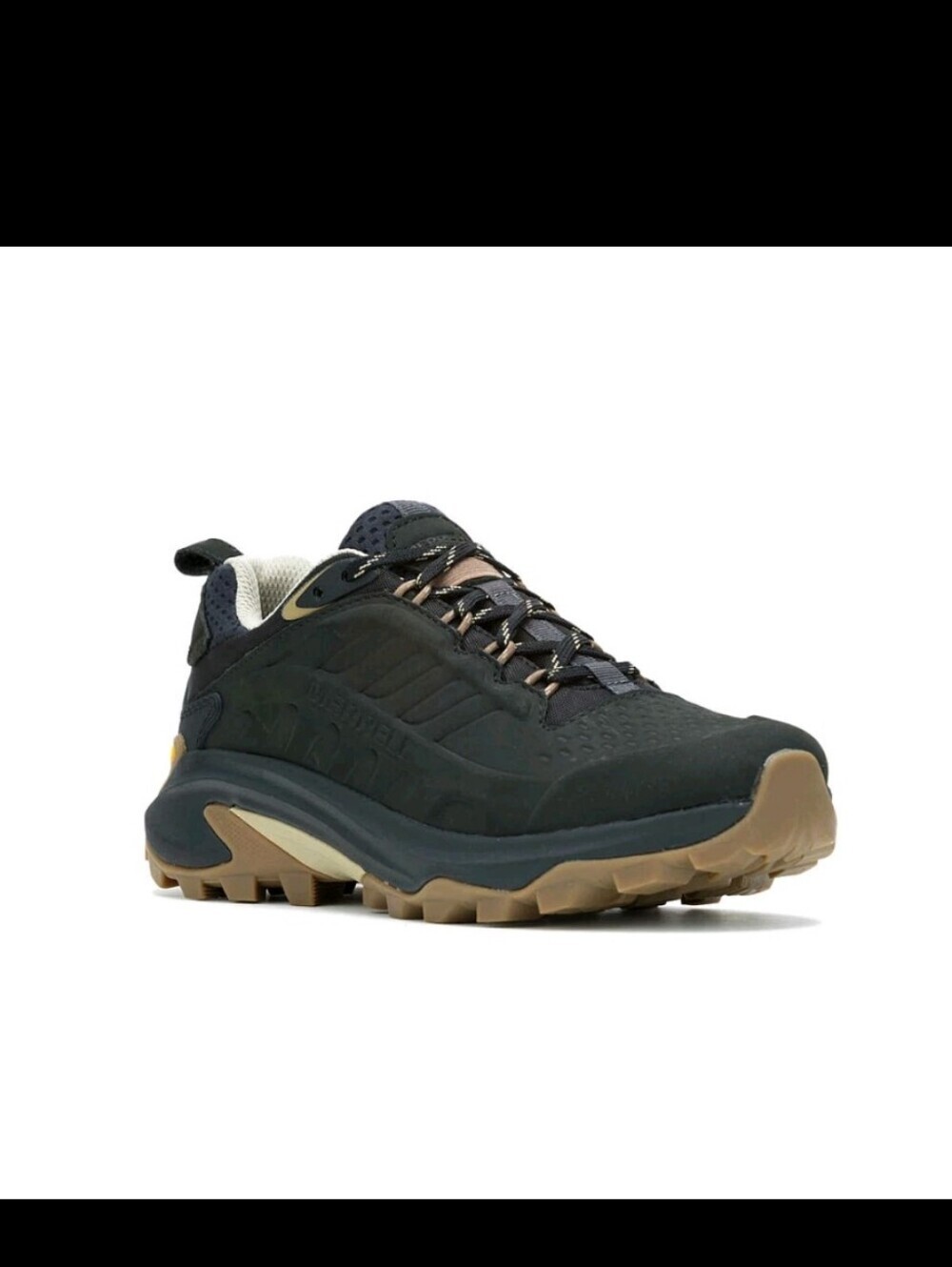 Merrell Women's Moab Speed 2 Leather Trail Running Shoes Black- Black - Picture 7 of 9